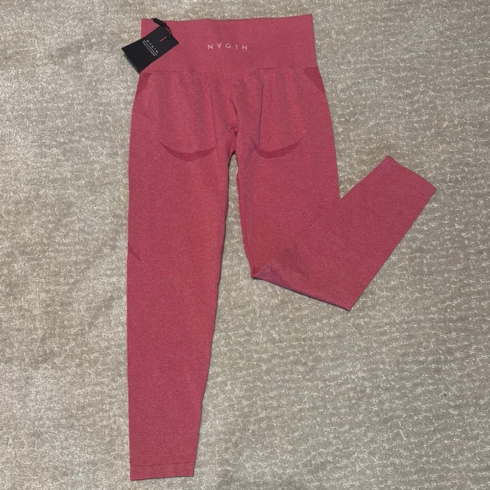 NVGTN Pink High-Waisted Seamless Leggings